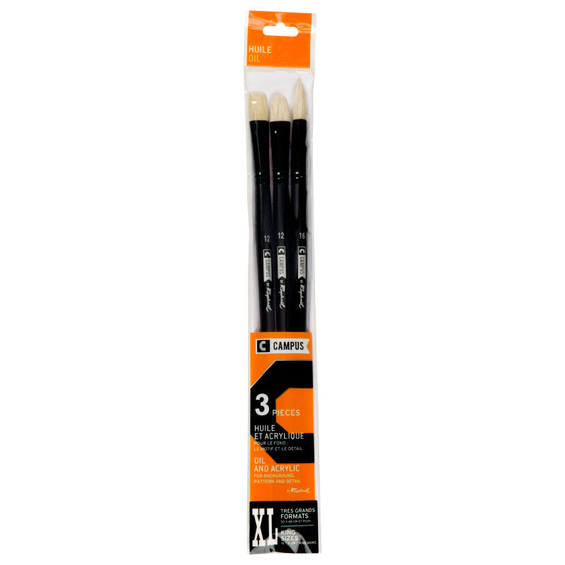 CAMPUS Oil Brushes XL Set of 3