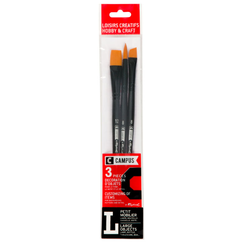 CAMPUS Hobby Brushes L Set of 3