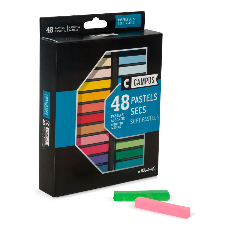 CAMPUS Soft Pastel Cardboard Set of 48