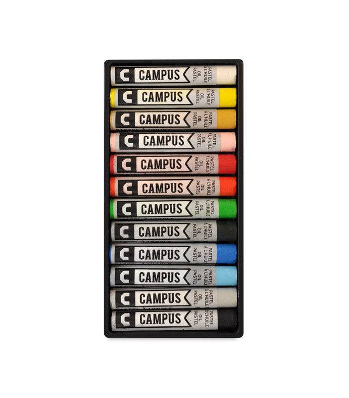 CAMPUS Oil Pastel Cardboard Set of 12