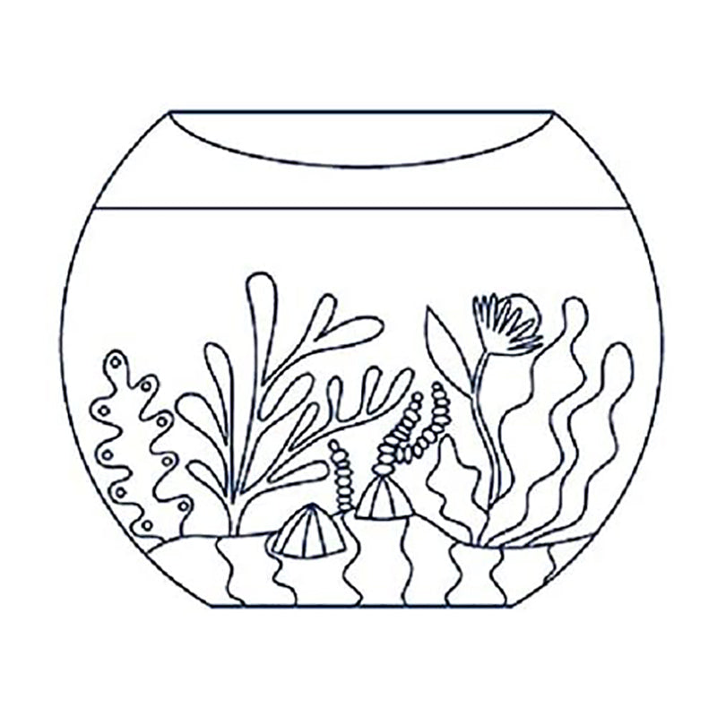 AVENUE MANDARINE Creative Box Aquarium Stickers Default Title