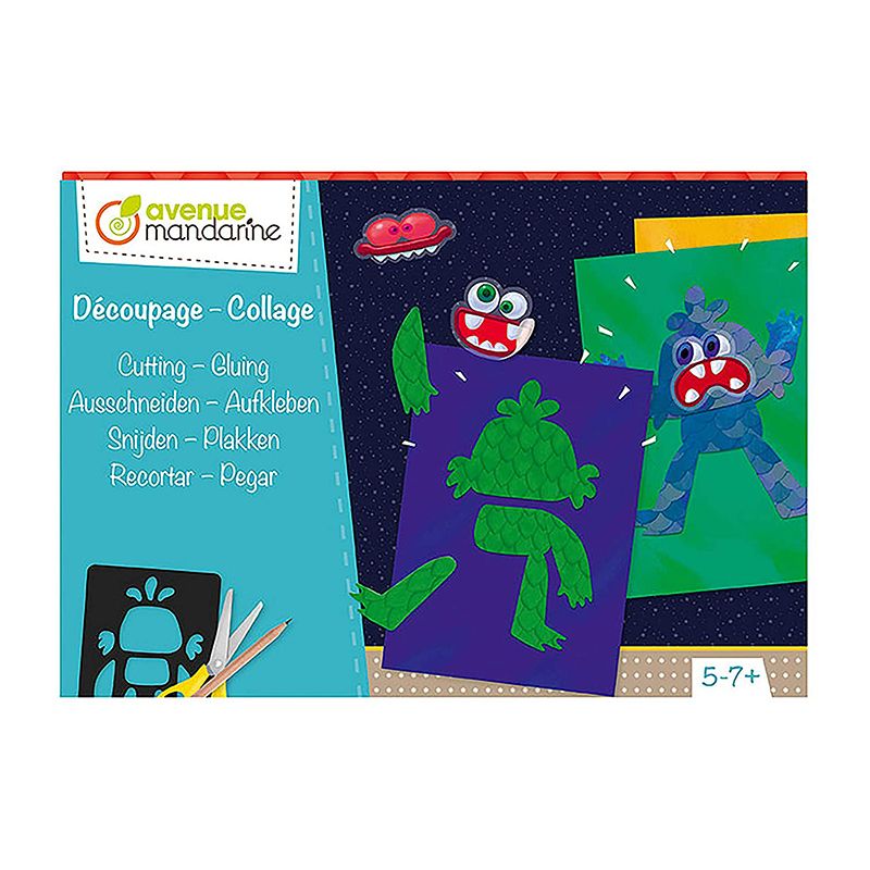 AVENUE MANDARINE Creative Box Cutting-Gluing Monsters Default Title