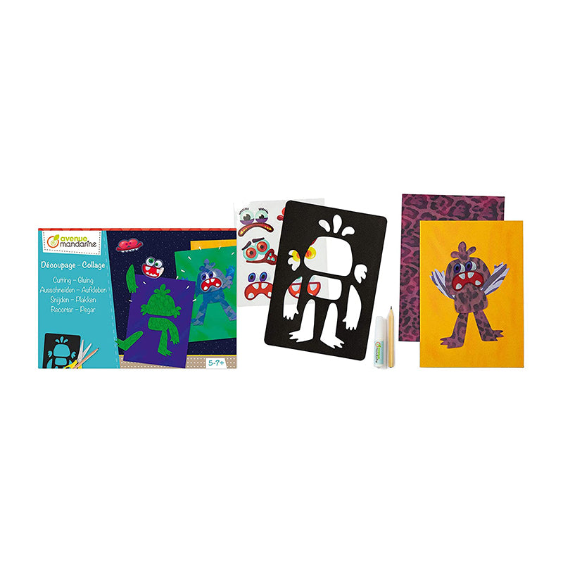 AVENUE MANDARINE Creative Box Cutting-Gluing Monsters Default Title