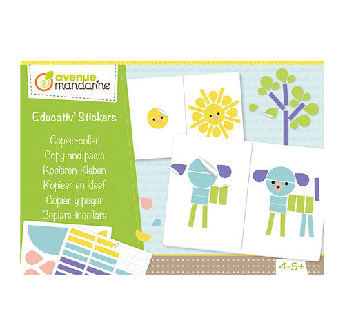 AVENUE MANDARINE Creative Box Educativ' Stickers Copy and Paste 1206716