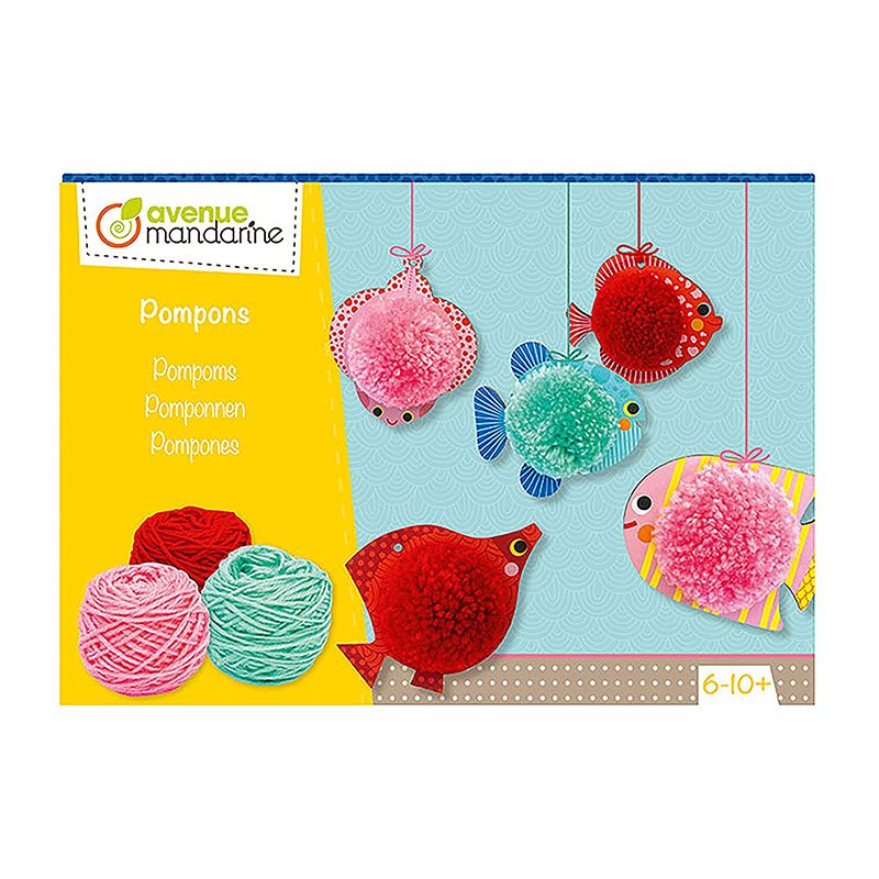 AVENUE MANDARINE Creative Box Pompoms to hang 3D Fishes Default Title