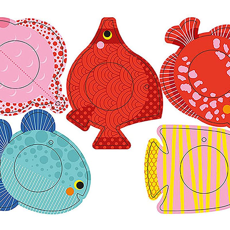 AVENUE MANDARINE Creative Box Pompoms to hang 3D Fishes Default Title