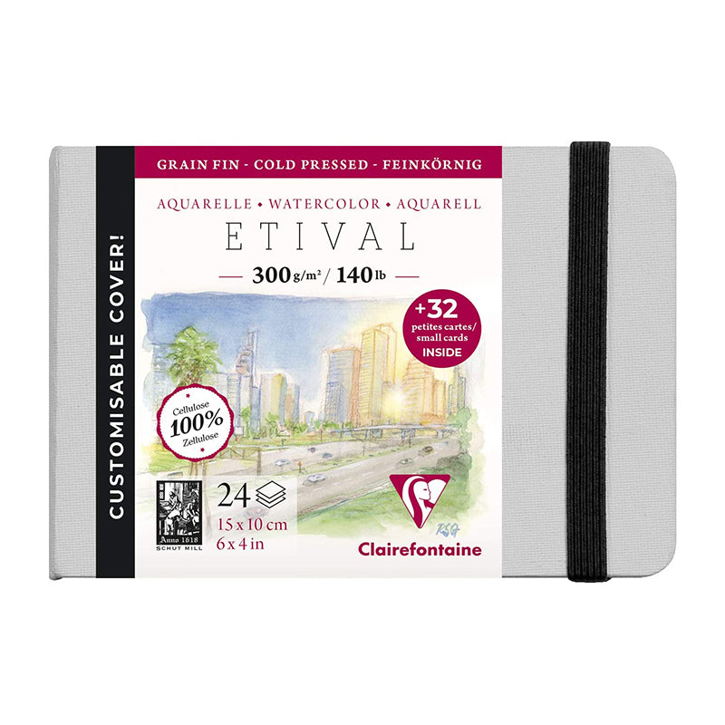 CLAIREFONTAINE Etival Hard Album Cold Pressed 300g 10x15cm Default Title