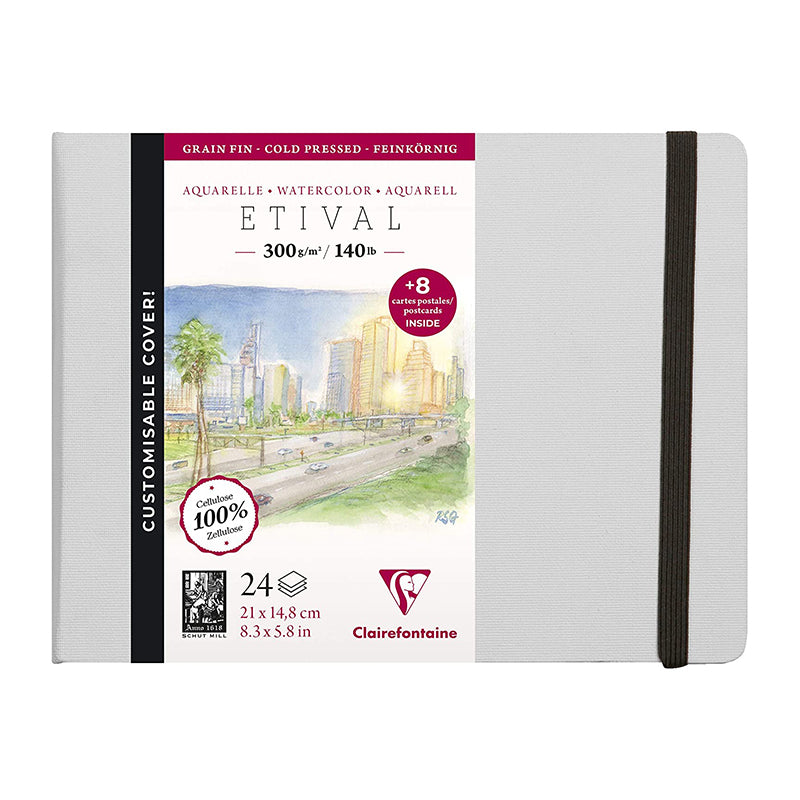 CLAIREFONTAINE Etival Hard Album Cold Pressed 300g 21x14.8cm Default Title