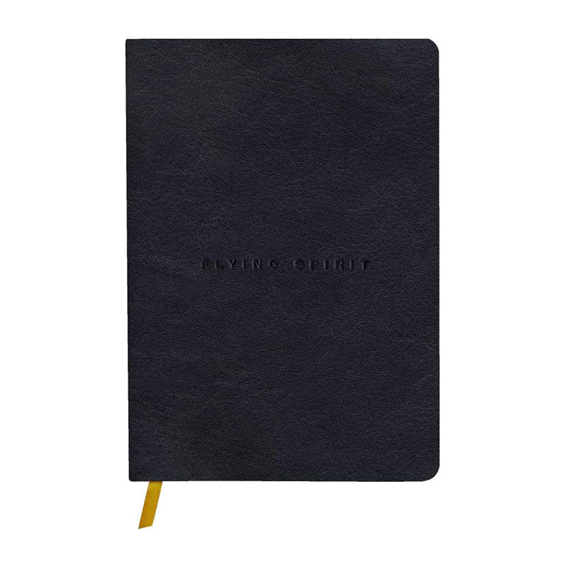 CLAIREFONTAINE Flying Spirit Leather Journal A5 Dot Black Default Title