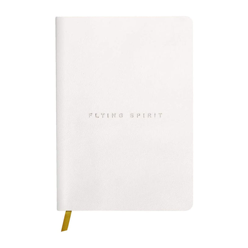 CLAIREFONTAINE Flying Spirit Leather Journal A5 Dot White Default Title