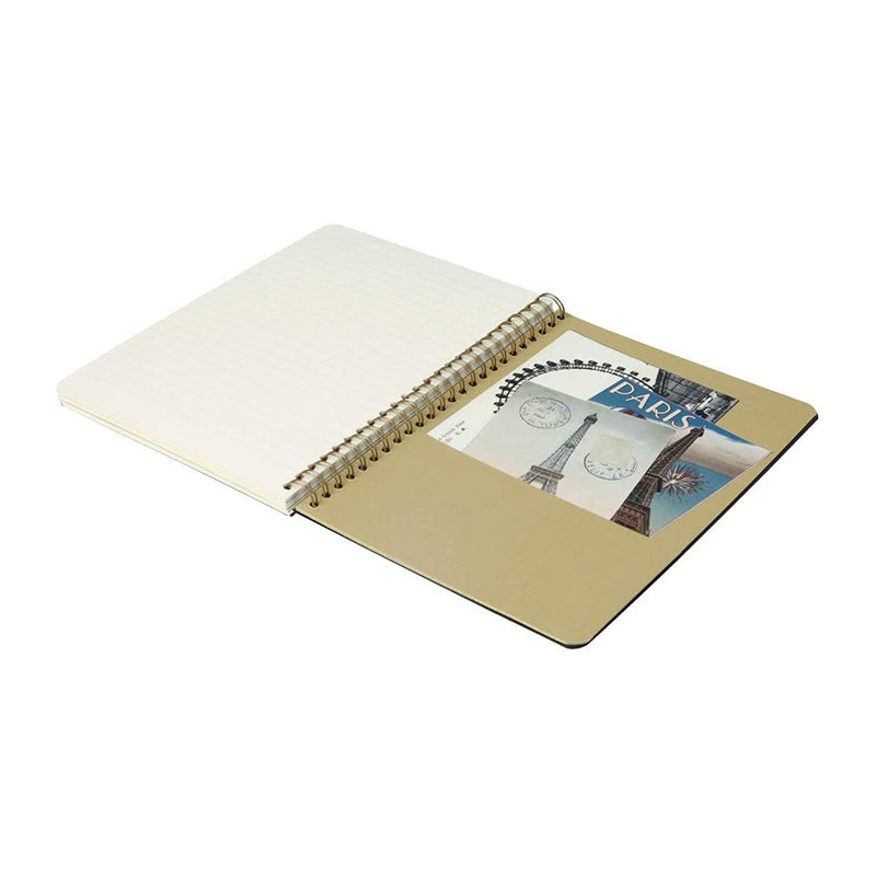 CLAIREFONTAINE Flying Spirit Notebook Wirebound A5 Lined 60s Black Default Title