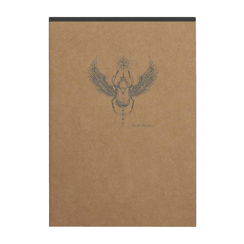 CLAIREFONTAINE Flying Spirit Notepad Clothbound A5 Lined Kraft Default Title