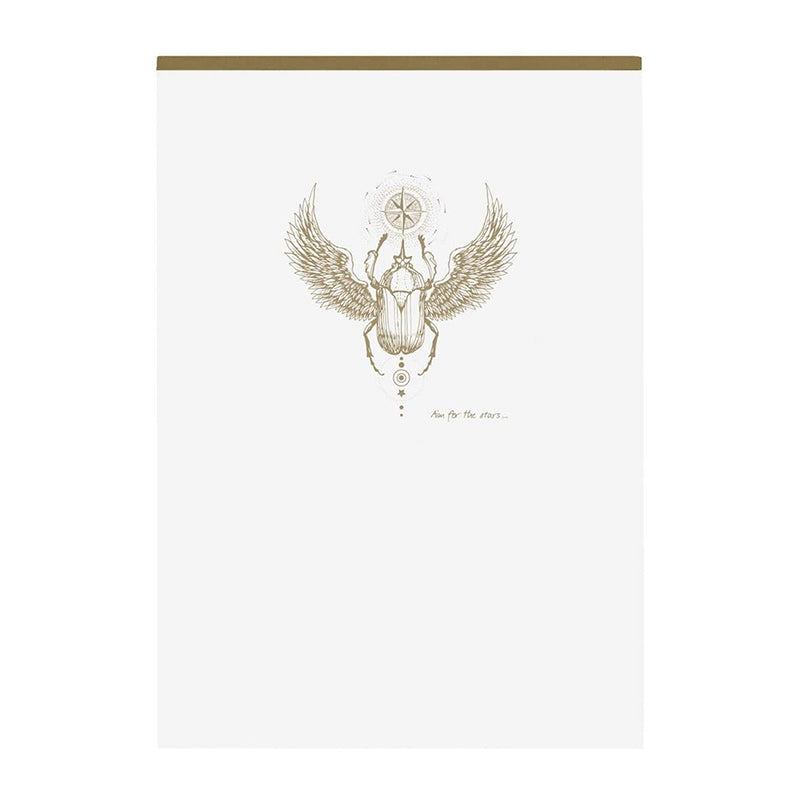 CLAIREFONTAINE Flying Spirit Notepad Clothbound A5 Lined White Default Title