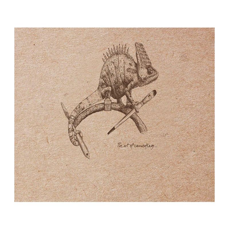 CLAIREFONTAINE Flying Spirit Sketchbook 15.5x15.5cm Kraft 50s Default Title