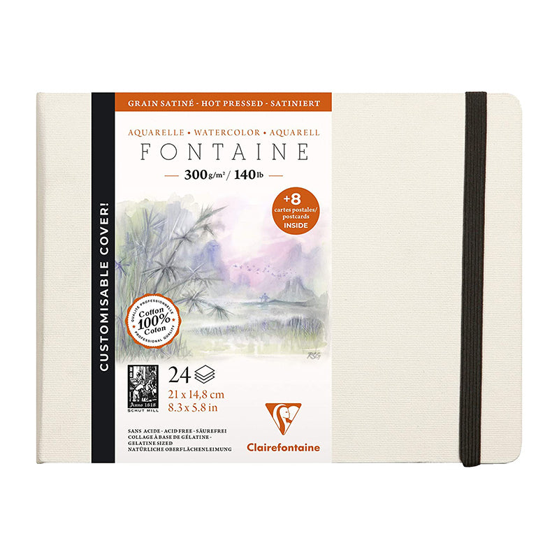 CLAIREFONTAINE Fontaine Hard Album Hot Pressed 300g 21x14.8cm Default Title