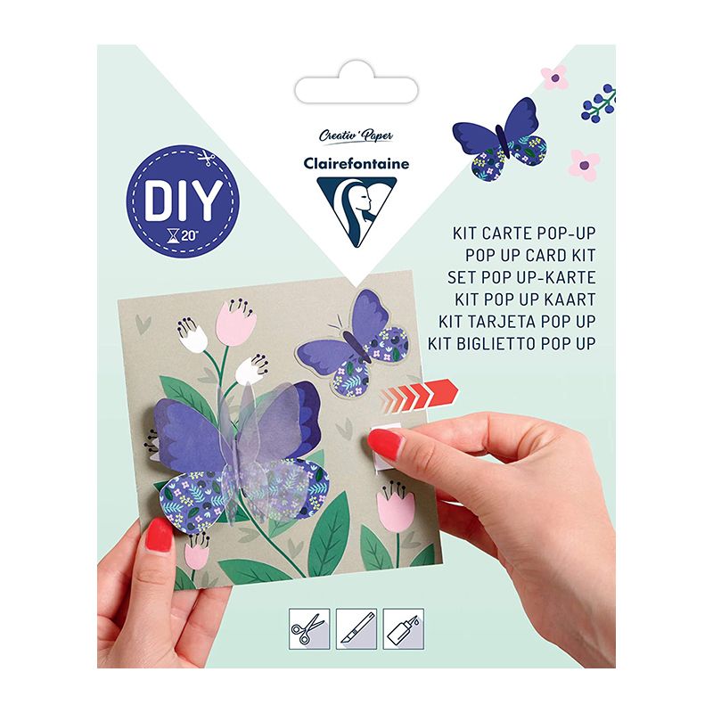 CLAIREFONTAINE Pop-Up Card Kits 140x140mm Thanks Default Title