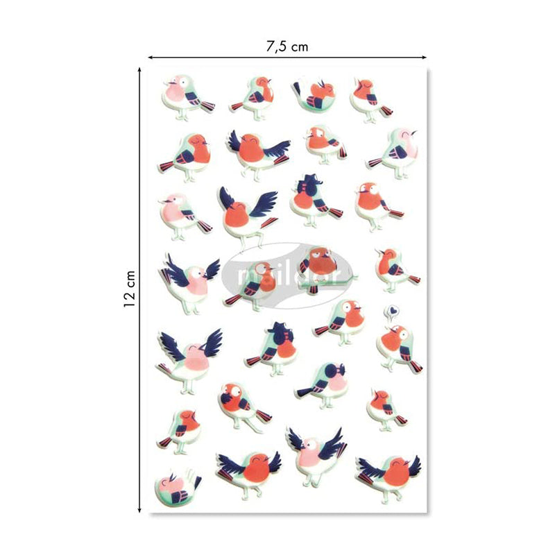 MAILDOR 3D Stickers Cooky Birds 1s Default Title