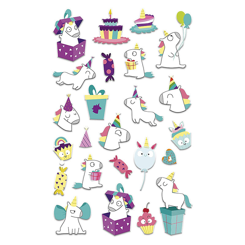 MAILDOR 3D Stickers Cooky Birthday Unicorn 1s Default Title