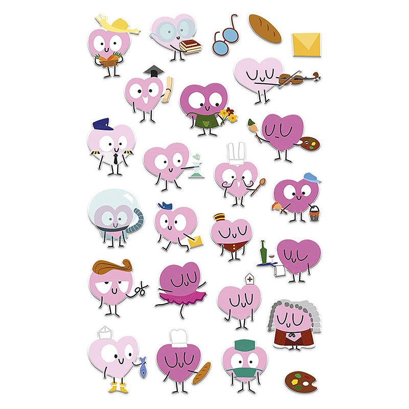 MAILDOR 3D Stickers Cooky Business Hearts 1s Default Title