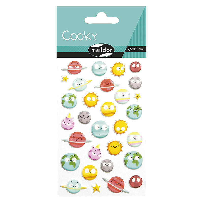 MAILDOR 3D Stickers Cooky Planets 1s Default Title