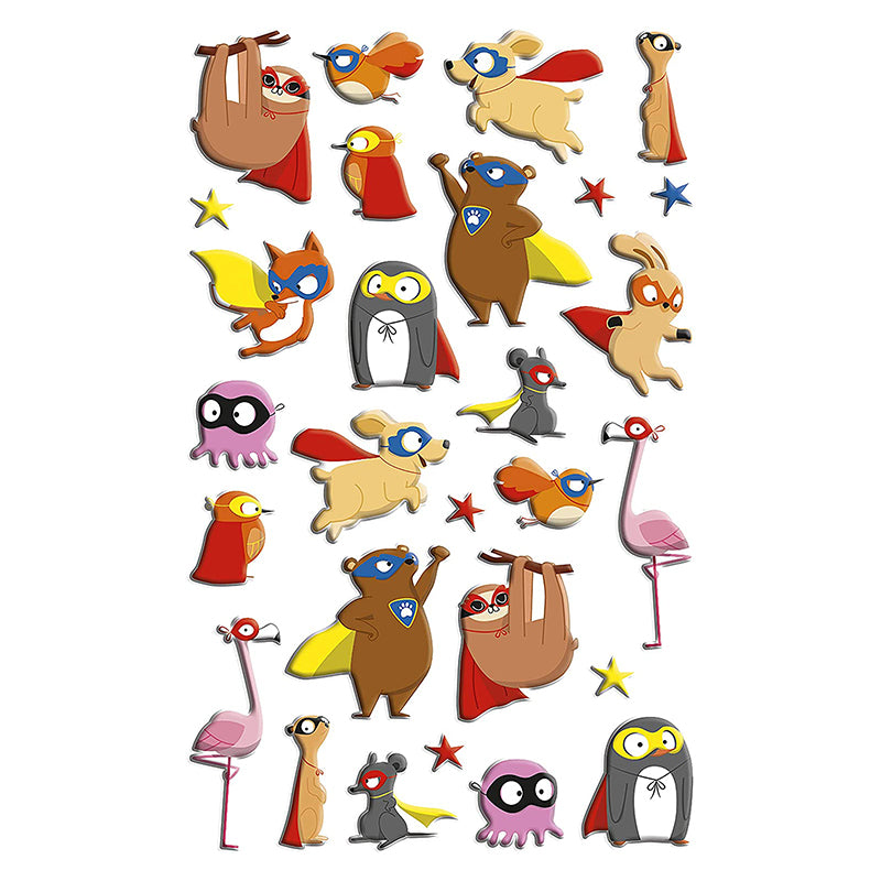 MAILDOR 3D Stickers Cooky Superheroes Animals 1s Default Title
