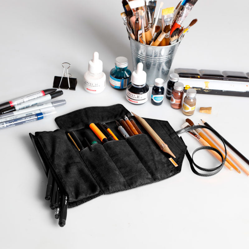 RHODIA Touch 2-in-1 Sleeve Roll 23x32cm Black Default Title