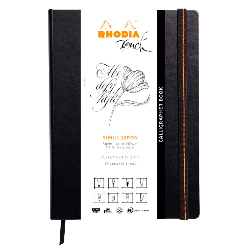 RHODIA Touch Calligrapher Book 250g A4 Blank 32s Default Title