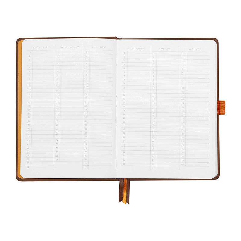 RHODIArama Goalbook HC White A5 Dot Chocolate Default Title