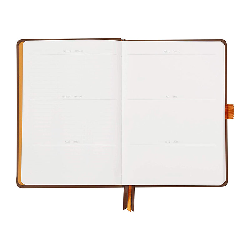 RHODIArama Goalbook HC White A5 Dot Chocolate Default Title