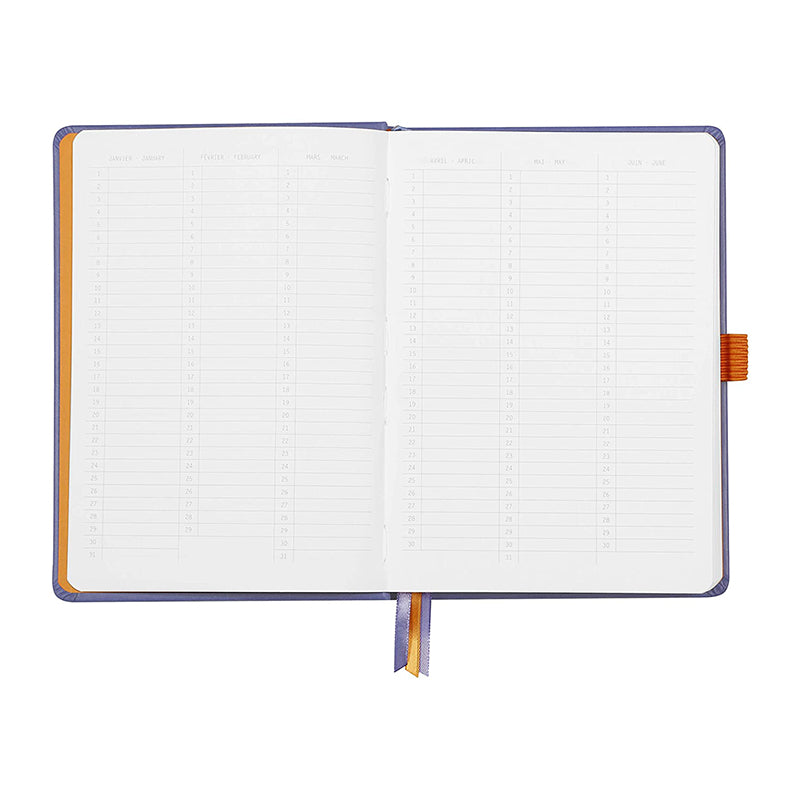 RHODIArama Goalbook Hardcover White A5 Dot Iris Default Title