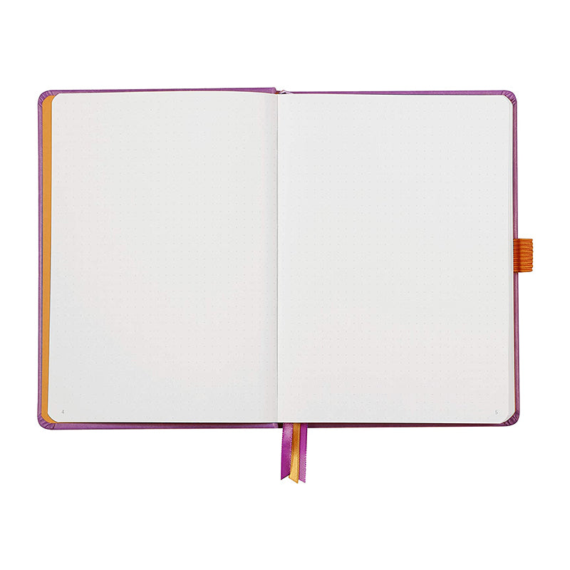 RHODIArama Goalbook Hardcover White A5 Dot Lilac Default Title