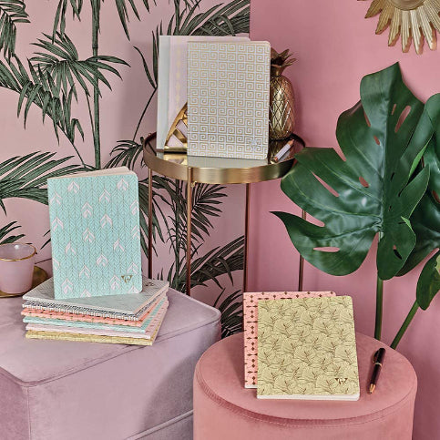 CLAIREFONTAINE Neo Deco 9x14cm Lined 48s Parure-Coral Default Title