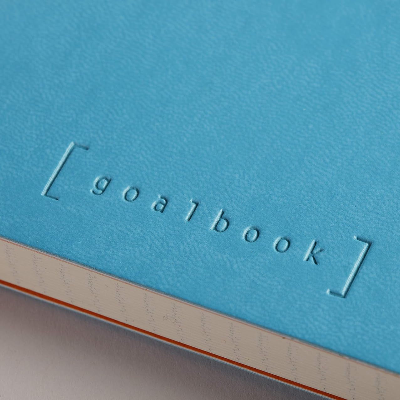 RHODIArama Goalbook A5 White Dot Soft-Turquoise Blue