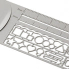 MIDORI Clip Ruler Silver