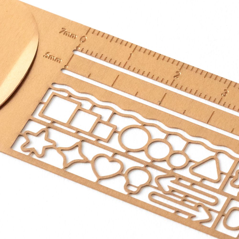 MIDORI Clip Ruler Copper
