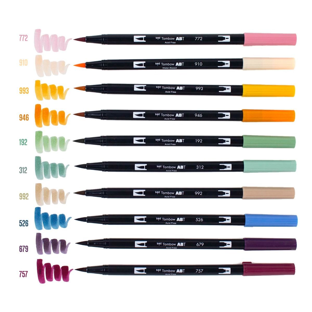 TOMBOW ABT Dual Brush Pen Set 10s Cottage