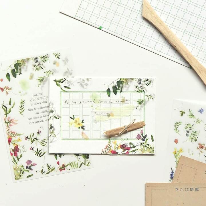 MU Print-On Sticker 2s 145-Flowers In The Shadow
