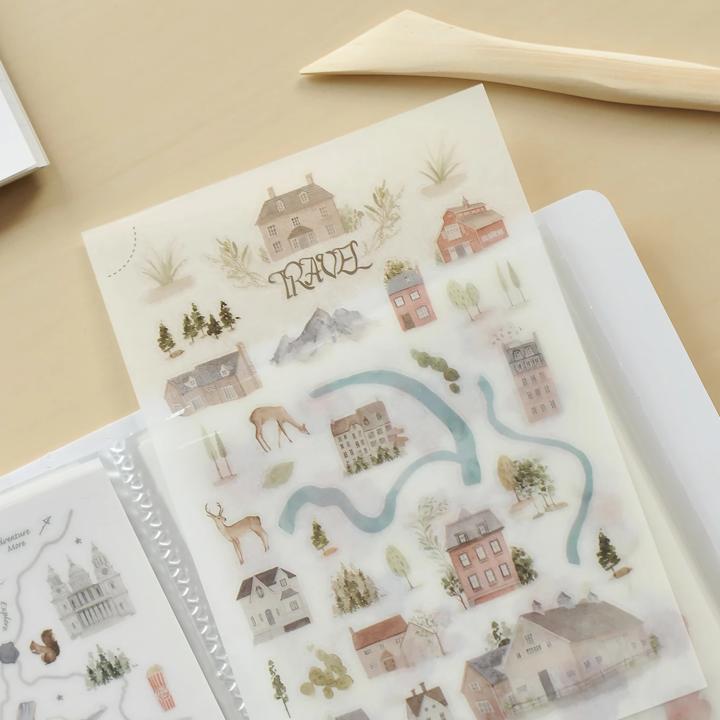 MU Sticker Sheet Folder Lilac Purple