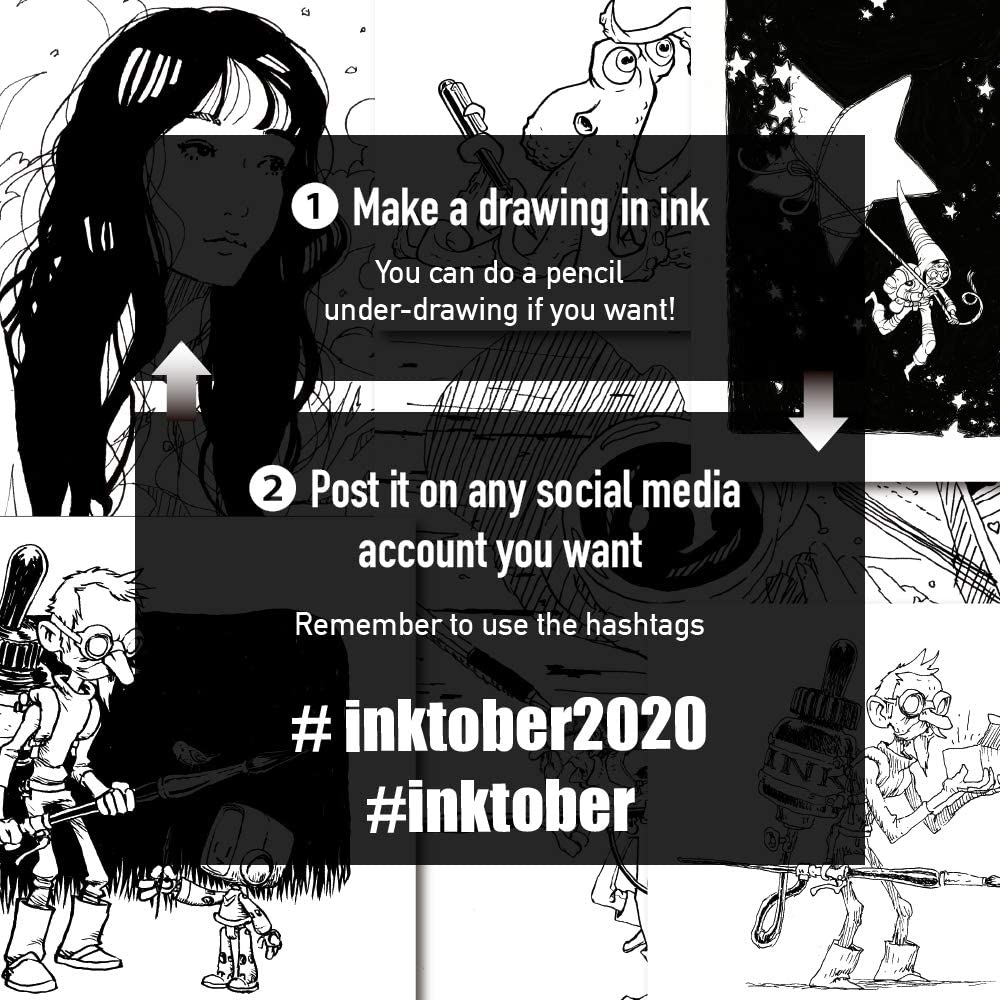 ZIG Inktober 3pcs Ink Set Default Title