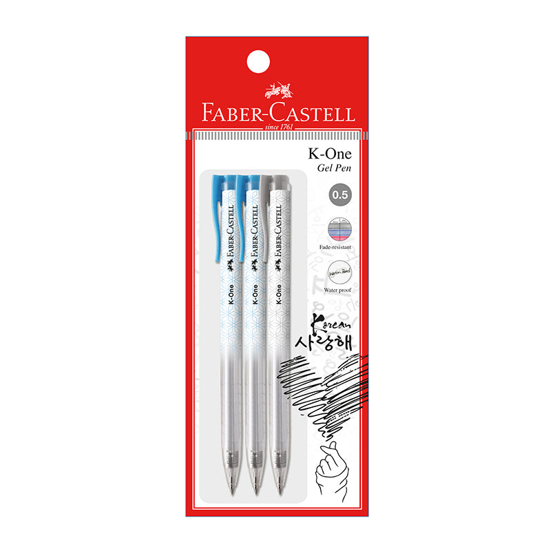 FABER-CASTELL K One Gel 0.5mm 248903 2Blue+1Black Default Title