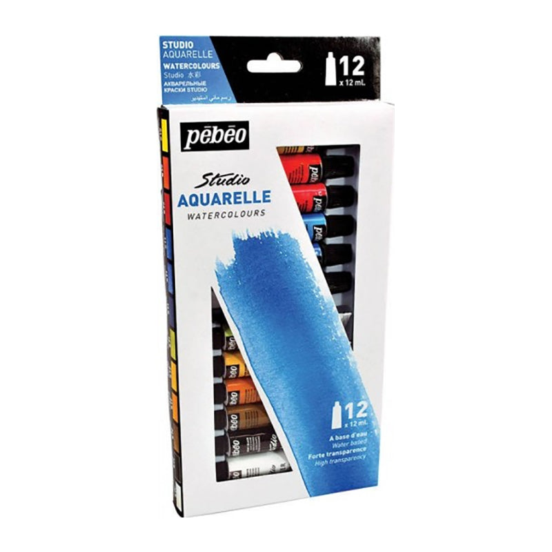 PEBEO Studio Watercolour 12ml 12 tubes