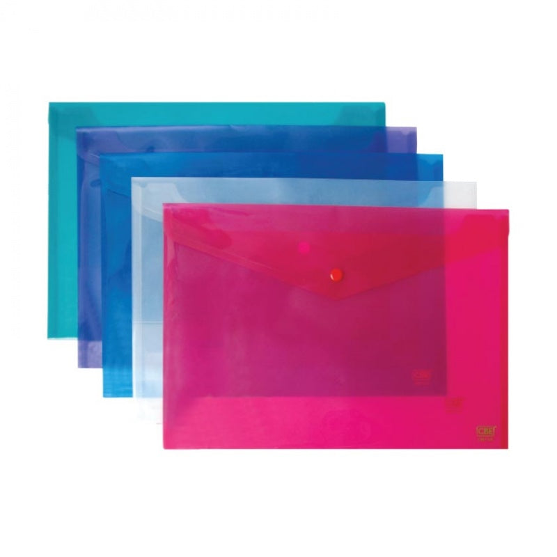 CBE Document Holder 111F F4 w/Button 5Cols Purple