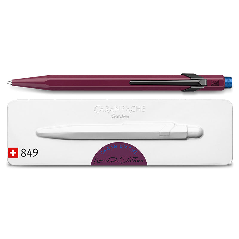 CARAN D'ACHE 849 Ball Pen Claim Your Style Limited Edition 2 Burgundy Default Title