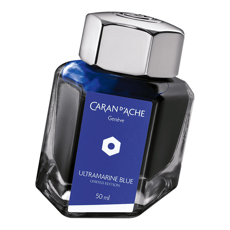 CARAN D'ACHE Leman x Klein Blue Limited Edition Fountain Pen with Inkwell Default Title