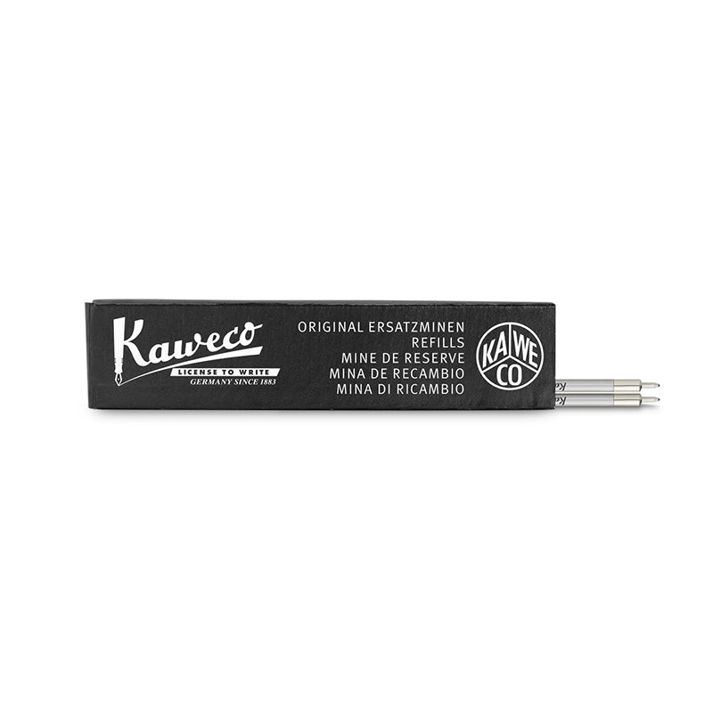 KAWECO Ball Pen Refill D1 Needle-Point 0.5mm Black 2s Default Title