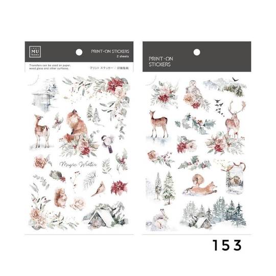 MU Print-on Sticker 2s 153-Magic Winter