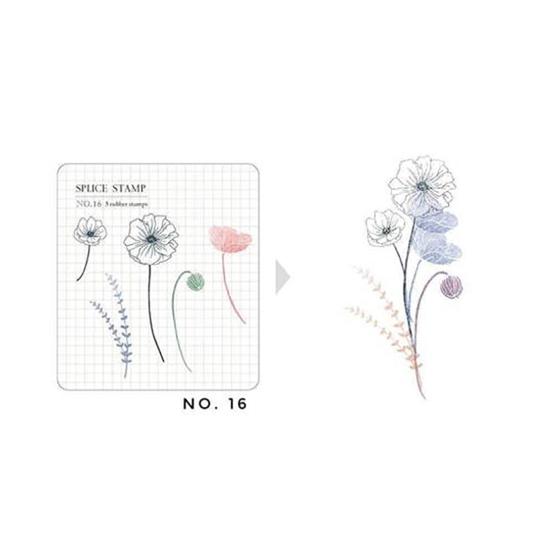 MU Botanical Clear Stamp Set No.16
