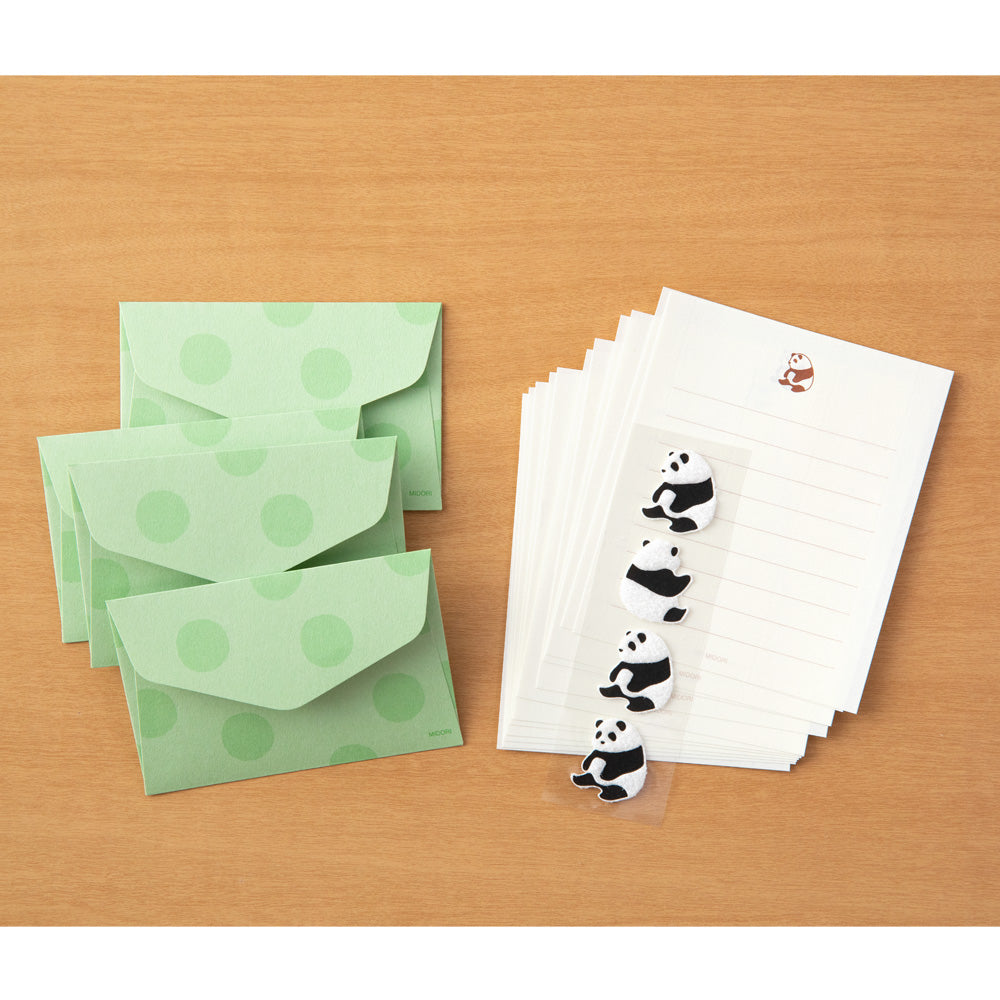 MIDORI Mini Letter Set w/Stickers 307 Panda