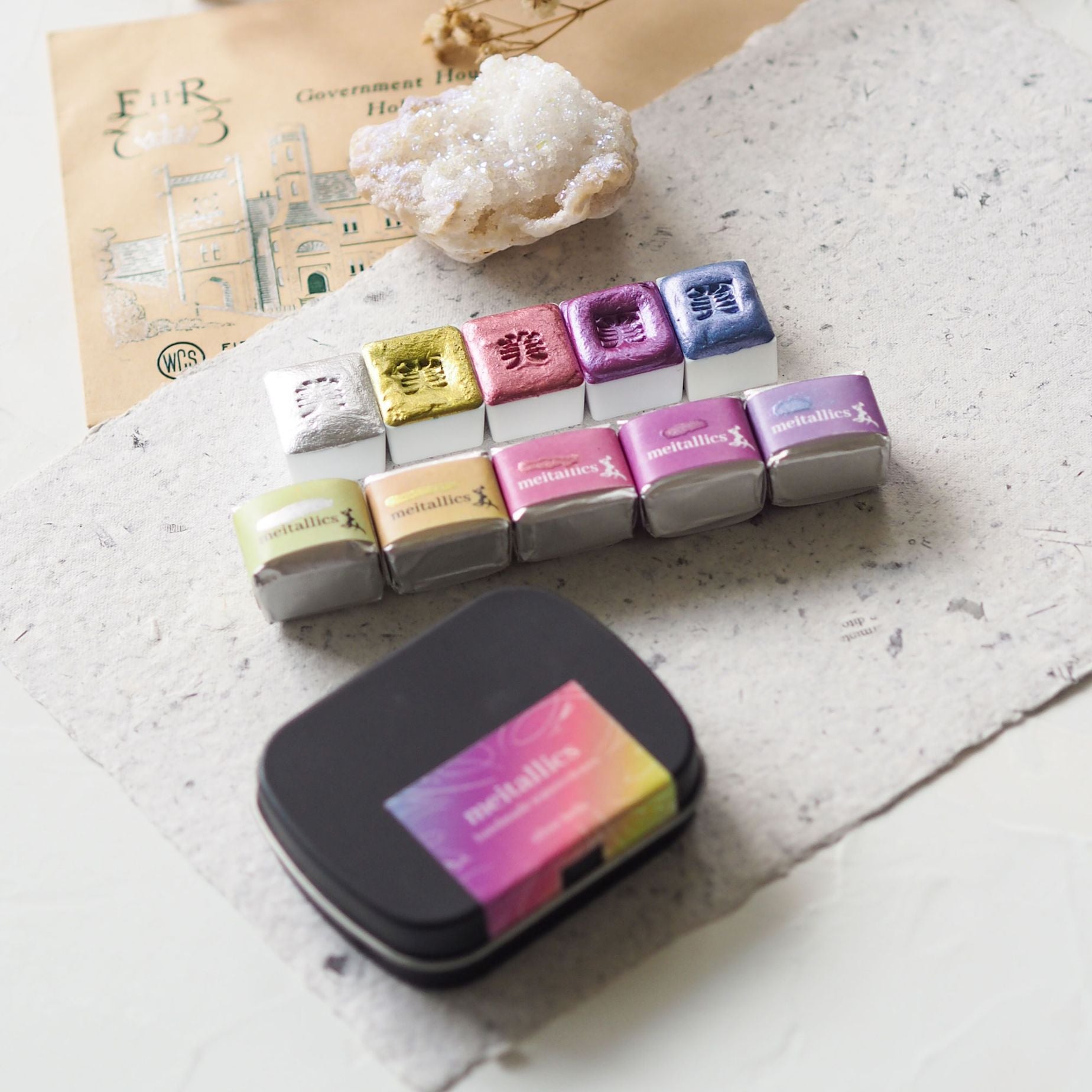 MEITALLICS Silver Bells 5pcs Christmas Set