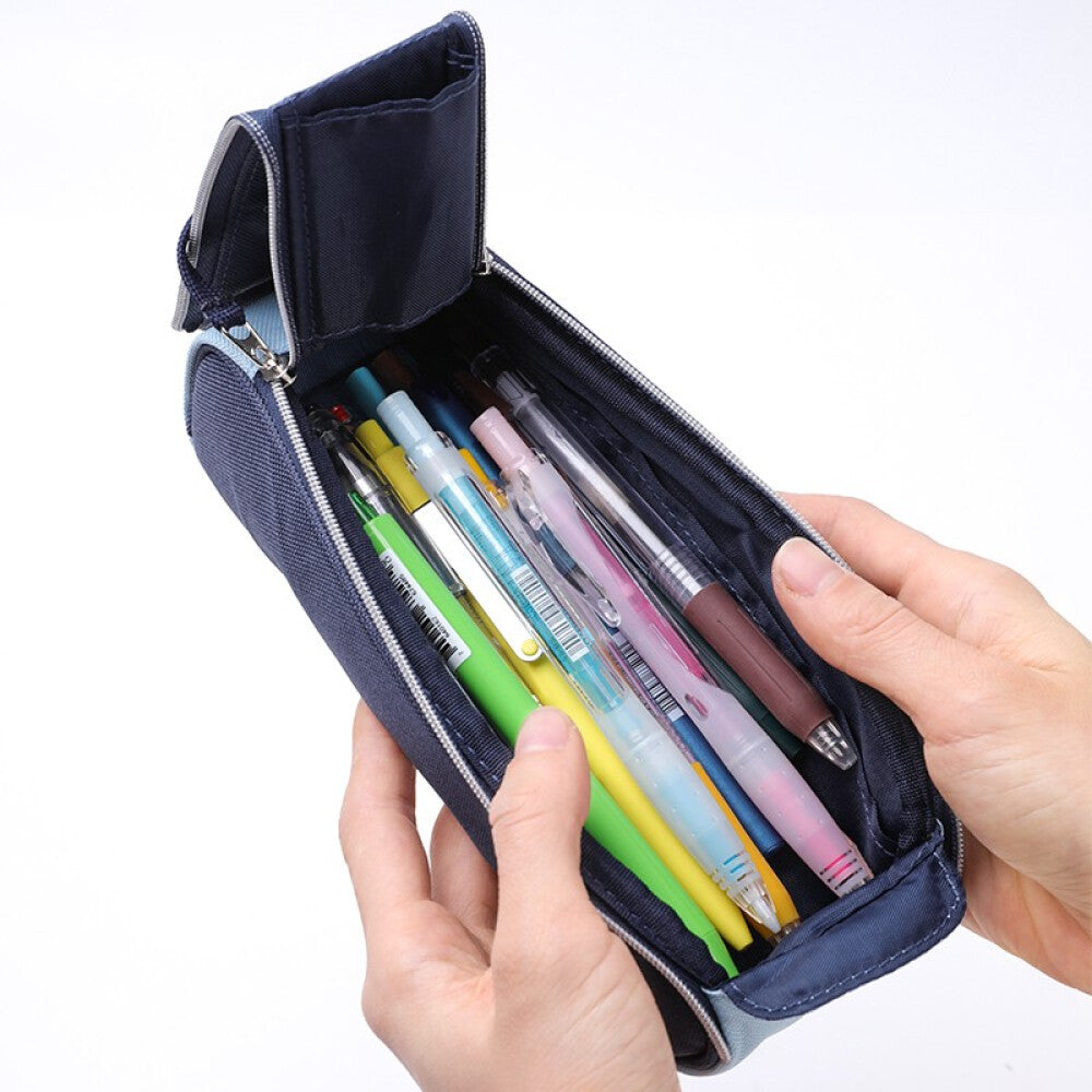 KOKUYO Pen Case Futattu 205x70x55mm Dark Blue Default Title